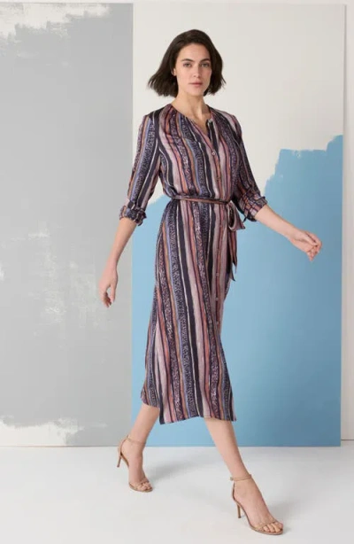 Nic + Zoe Nic+zoe Loren Animal Stripe Midi Dress