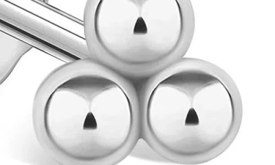 Maria Tash Three Ball Trinity Single Stud Earring