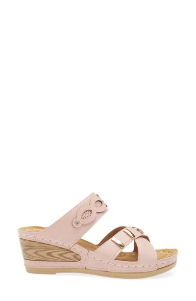 Extreme By Eddie Marc Buckle Wedge Slide Sandal