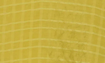 Patrizia Luca Ruched Long Sleeve Button-up Shirt In Yellow