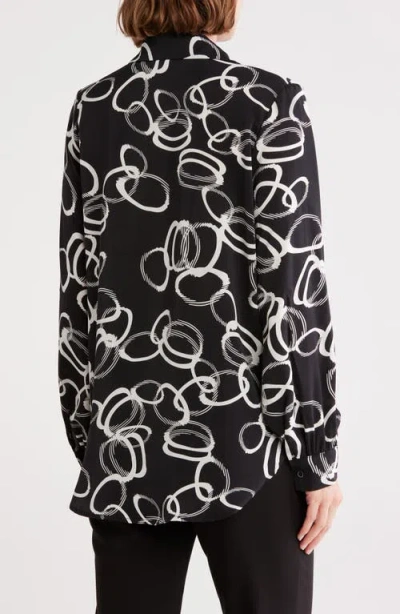 Patrizia Luca Oversize Colorblock Button-up Shirt In Multi