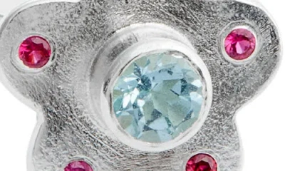 Shana Cave Blue Raspberry Flower Ring