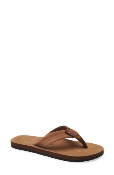 Rainbow® Rainbow Wide Strap Flip Flop In Brown