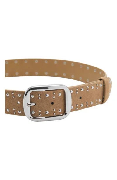 Mango Stud Suede Belt