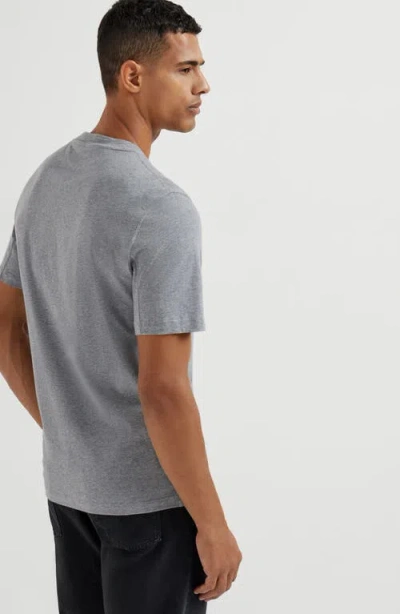 Brunello Cucinelli Cotton Crew Neck T-shirt In Gray