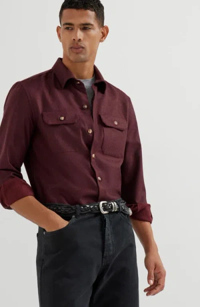 Brunello Cucinelli Cotton Crew Neck T-shirt In Gray