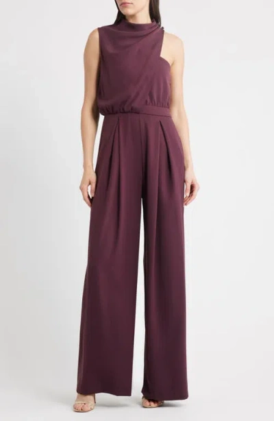 Black Halo Floella Wide Leg Jumpsuit In Red