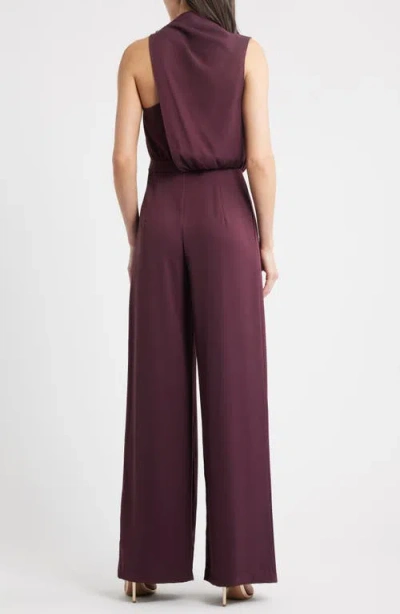 Black Halo Floella Wide Leg Jumpsuit In Red