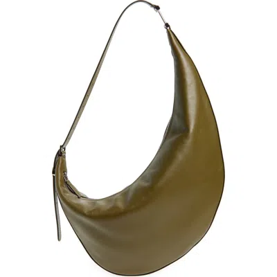 Marni Small Curved Shoulder Bag In Green