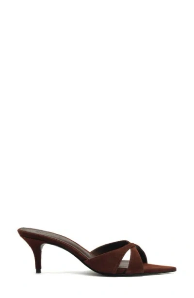 Schutz Women's Hilda Leaf Pointy Toe Mule Sandals