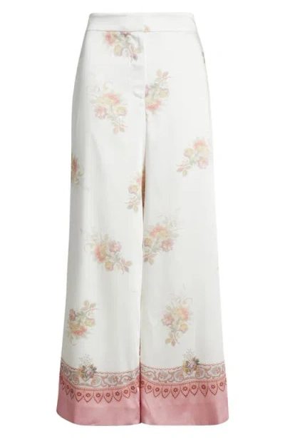 Kobi Halperin Zoe Border Print Pants In Multi