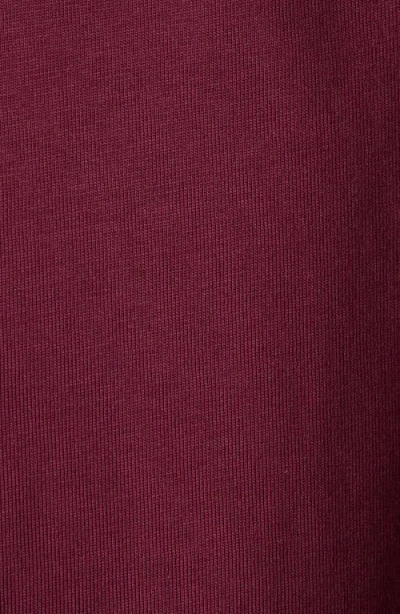 Moncler Logo Cotton Jersey T-shirt In Burgundy