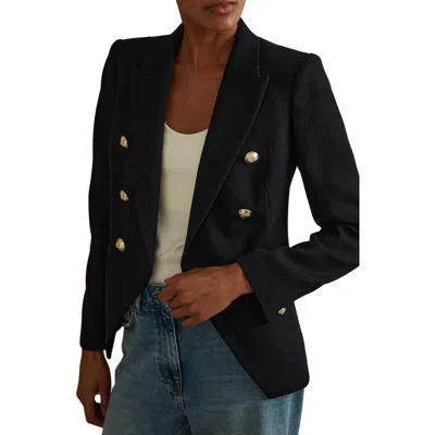 Reiss Tally Double Breasted Wool Blend Blazer