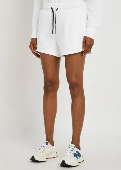 Varley Ollie High Rise 3.5 Stretch-jersey Shorts In White