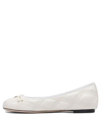 Valentino Nappa Leather Ballerinas Scarpe Basse White In White