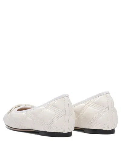 Valentino Nappa Leather Ballerinas Scarpe Basse White In White