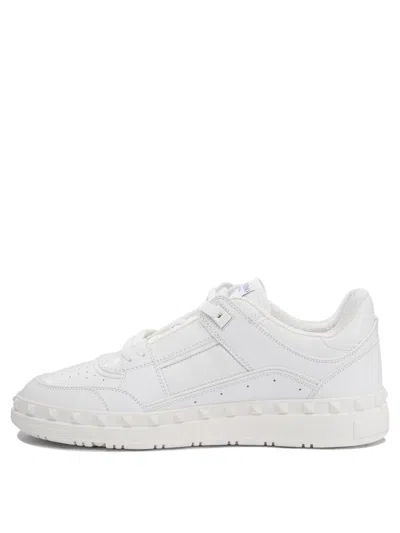 Valentino Leather Freedots Sneakers Studded Detailing