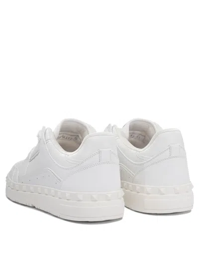 Valentino Leather Freedots Sneakers Studded Detailing
