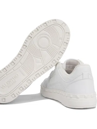 Valentino Leather Freedots Sneakers Studded Detailing