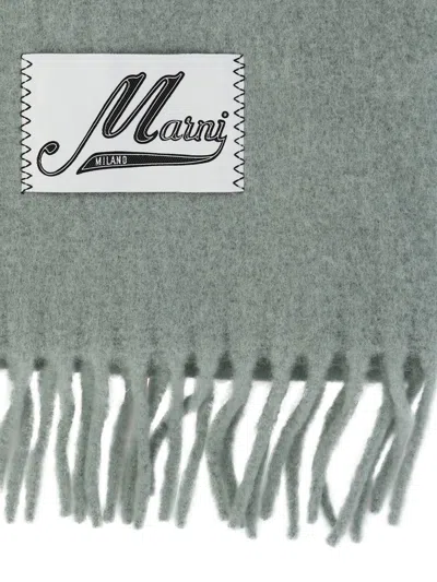 Marni Alpaca Scarf In Green