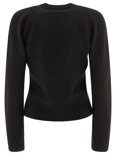 Alexander Mcqueen Chevron Corset Sweater In Wool