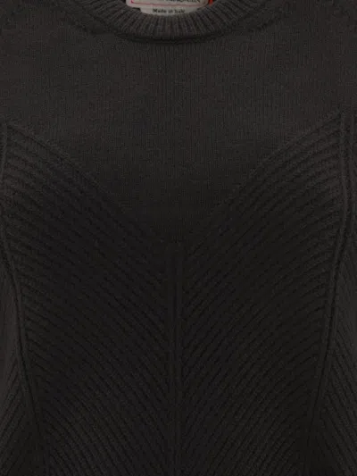 Alexander Mcqueen Chevron Corset Sweater In Wool
