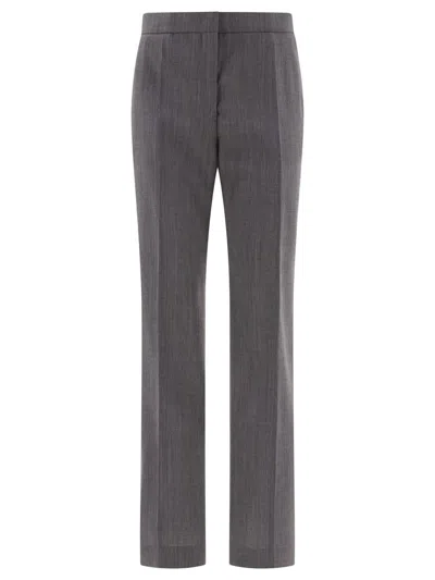 Jil Sander Tailored With Centre-back Slit Trousers Grey