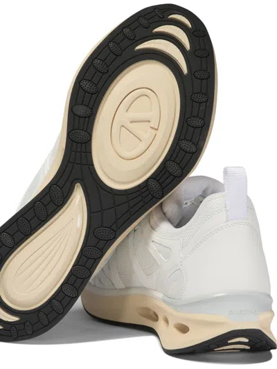 Valentino White Leather And Fabric Vlogo Easyjog Sneakers