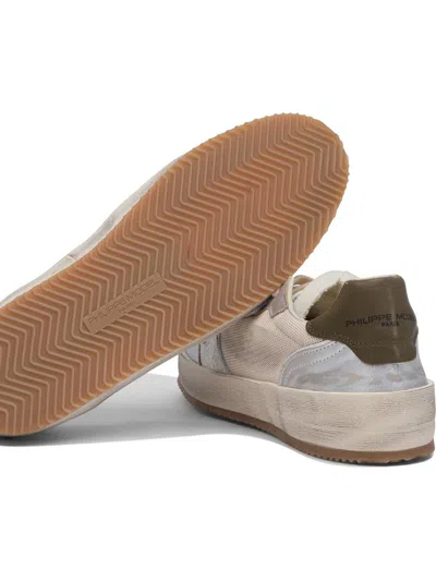 Philippe Model Nice Beige Military Sneaker