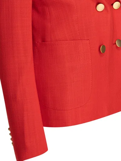 Tagliatore J-coral Double-breasted Blazer In Viscose