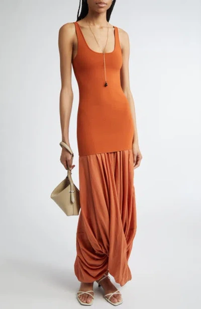 Totême Toteme Cocoon Sleeveless Dress In Brown