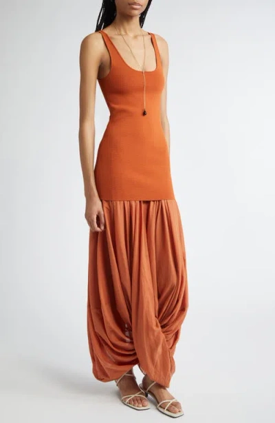 Totême Toteme Cocoon Sleeveless Dress In Brown