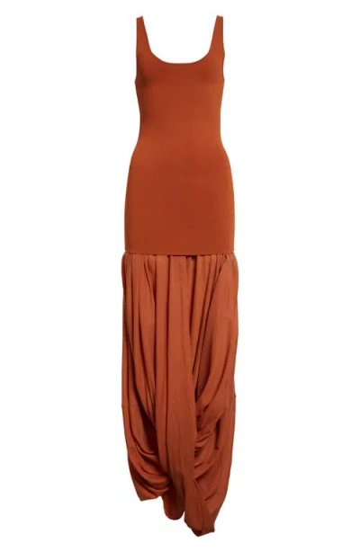 Totême Toteme Cocoon Sleeveless Dress In Brown