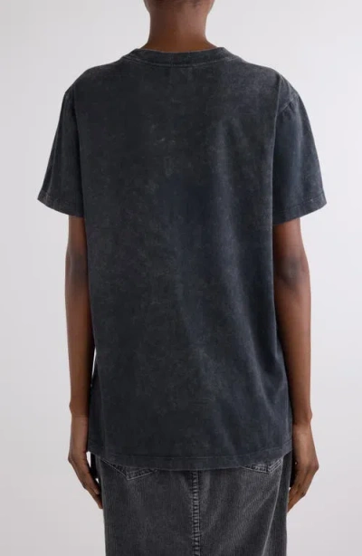 Isabel Marant Étoile Isabel Marant Etoile Slate Cotton Zoeline T-shit In Black