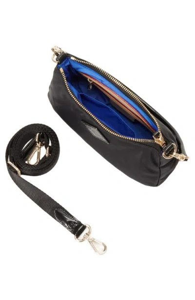 Mz Wallace Mini Chelsea Nylon Shoulder Bag In Black