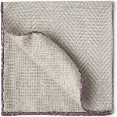 Brunello Cucinelli Silk Chevron Pocket Square