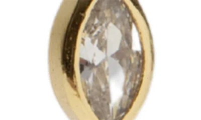 Argento Vivo Cubic Zirconia Bezel Linear Drop Earrings