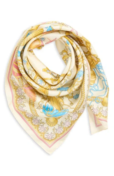 Versace Underwater Barocco Silk Square Scarf