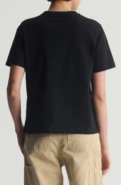 Brooklyn Industries Live Work Create Cotton Graphic T-shirt In Black