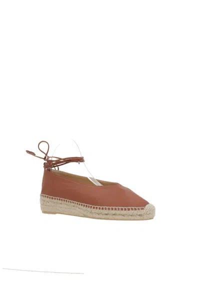 Castaã±er Gea/2/205 Flatform Espadrilles In Smooth Leather