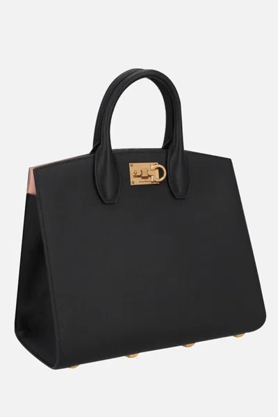 Ferragamo Studio Box Mini Leather Top-handle Bag