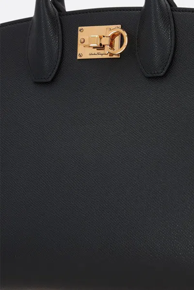 Ferragamo Studio Box Mini Leather Top-handle Bag