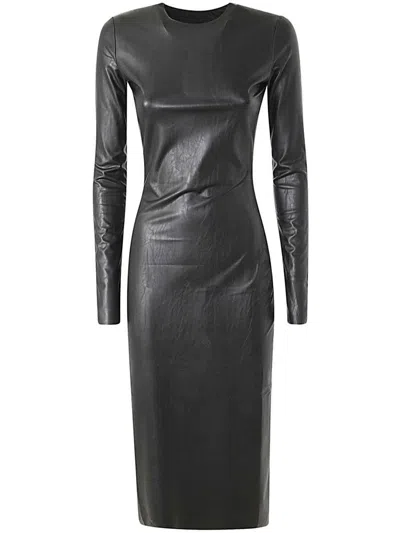 Mm6 Maison Margiela Long Sleeves Midi Dress Clothing