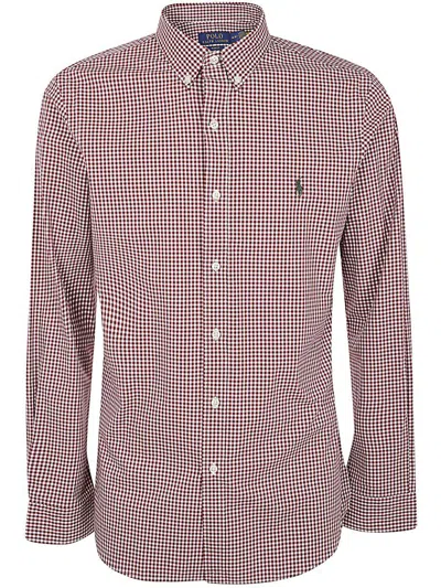 Polo Ralph Lauren Slim Fit Sport Shirt Clothing In Brown