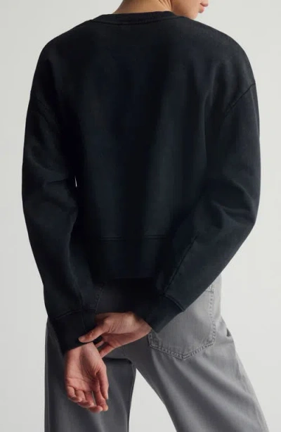 Brooklyn Industries Appliqué Logo Graphic Sweatshirt In Black