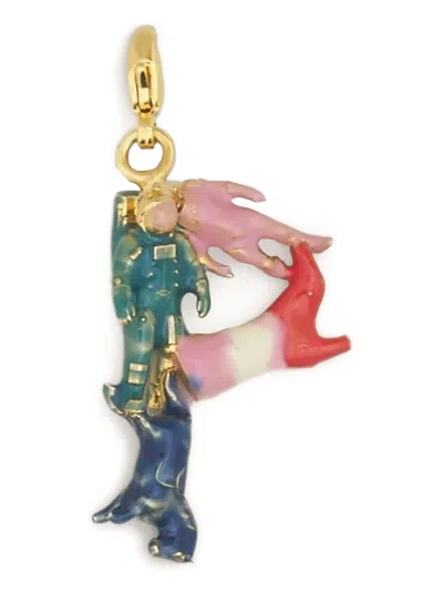 Marni Alphabet P Charm Pendant In Multi