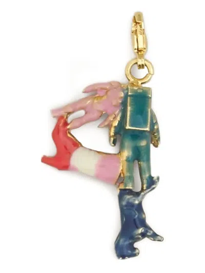 Marni Alphabet P Charm Pendant In Multi