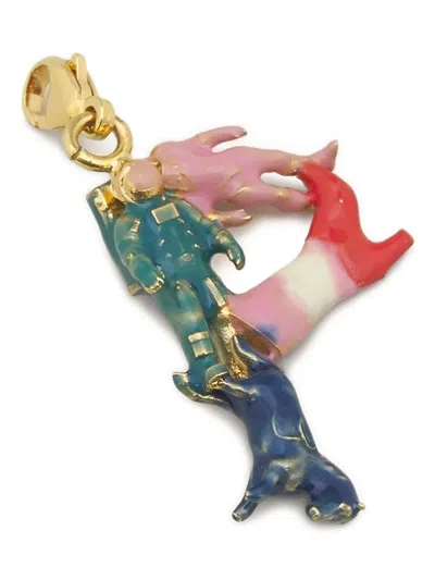 Marni Alphabet P Charm Pendant In Multi