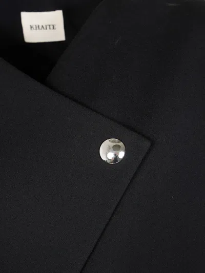 Khaite Sleeveless Asymmetric Dress In Black