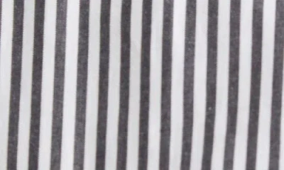 Brandon Maxwell The Harte Stripe Smocked Button-up Shirt In Gray